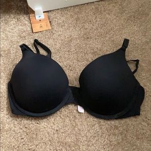 PINK Black Push-Up Bra